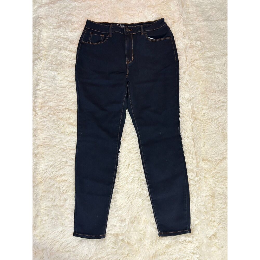 No Boundaries Juniors Size 13 Dark Wash Stretch Skinny Denim Jeans Classic Clean
